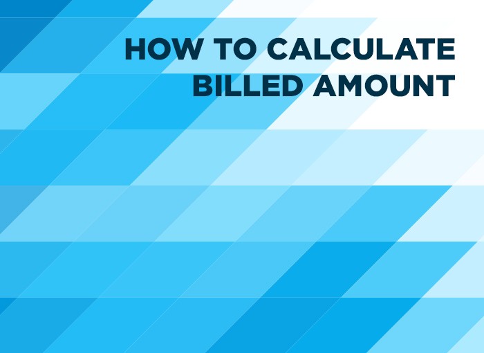 How is billed amount calculated in medical billing?
