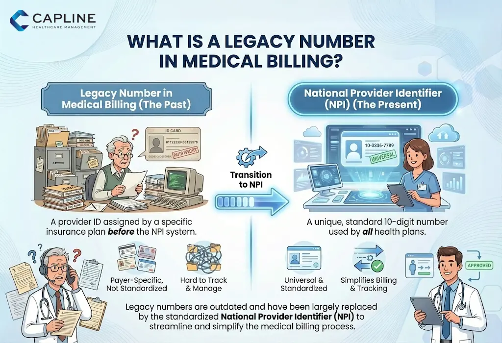 legacy number in medical billing