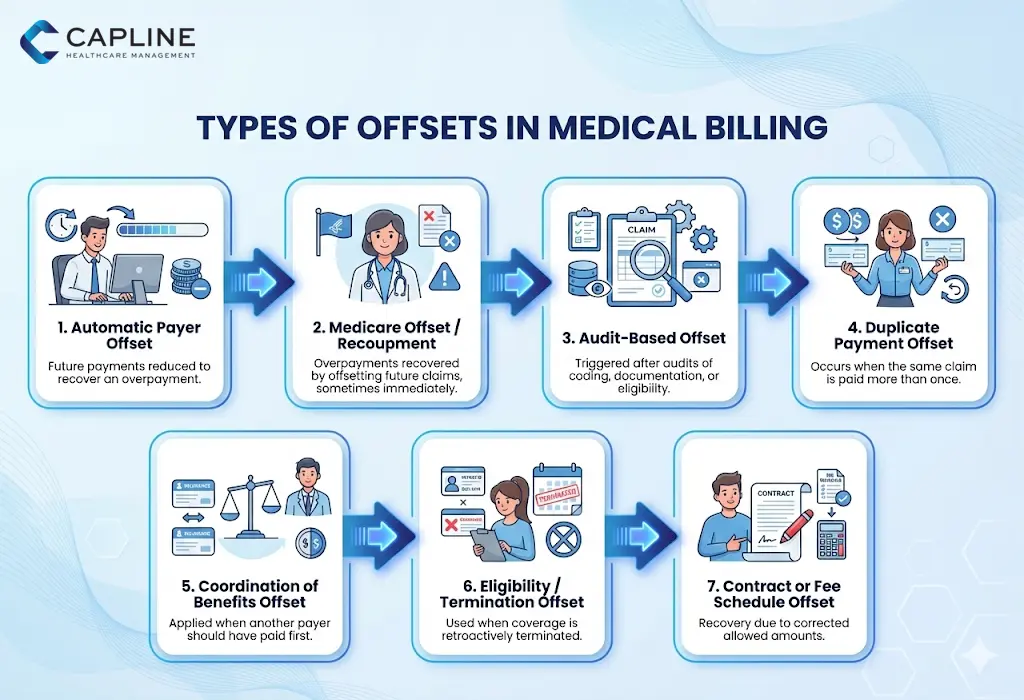 types of offset in medical billing